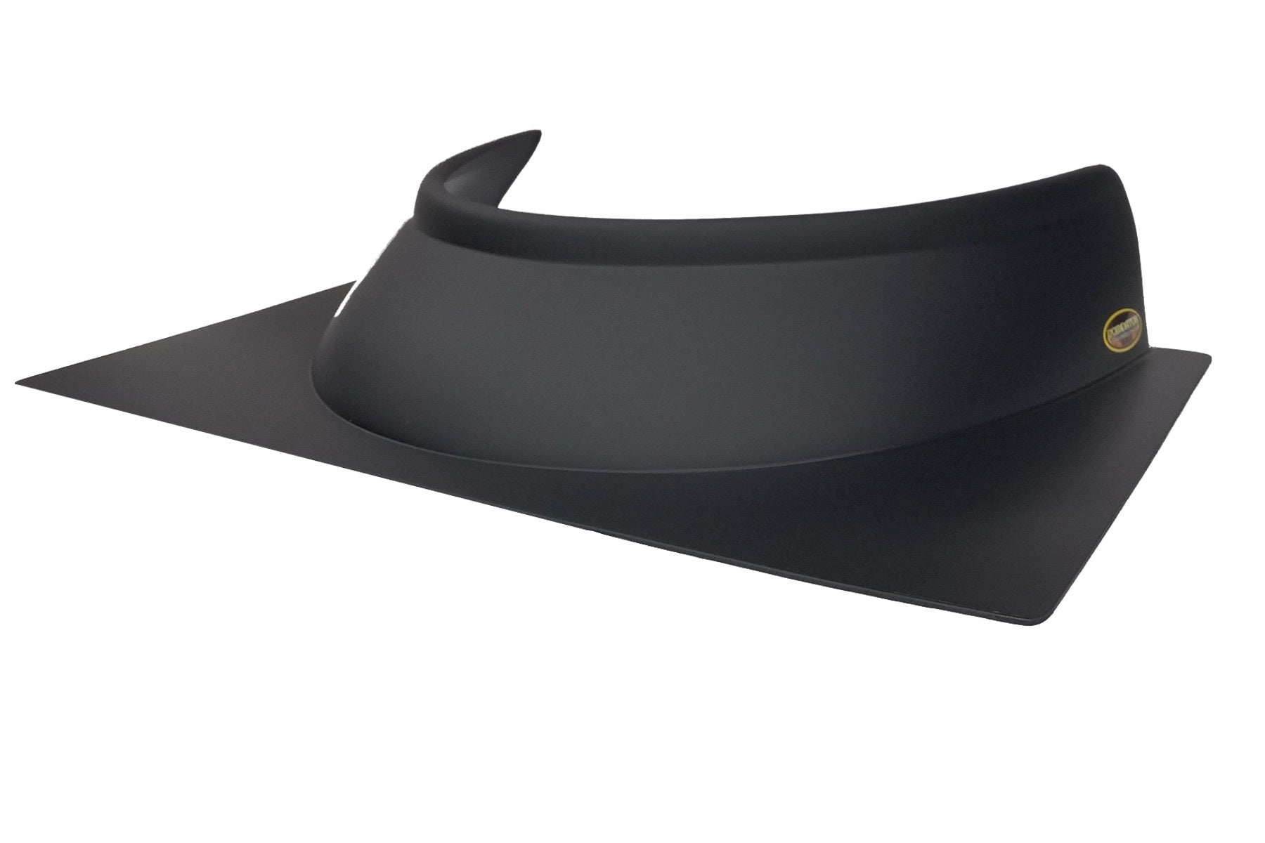 Dominator Race Body Cockpit Deflector - 4.5 in Height - 19.75 in Long x 28.25 in Wide - Plastic - Flat Black - Dirt Late Model - Each - DOM-901-FBK
