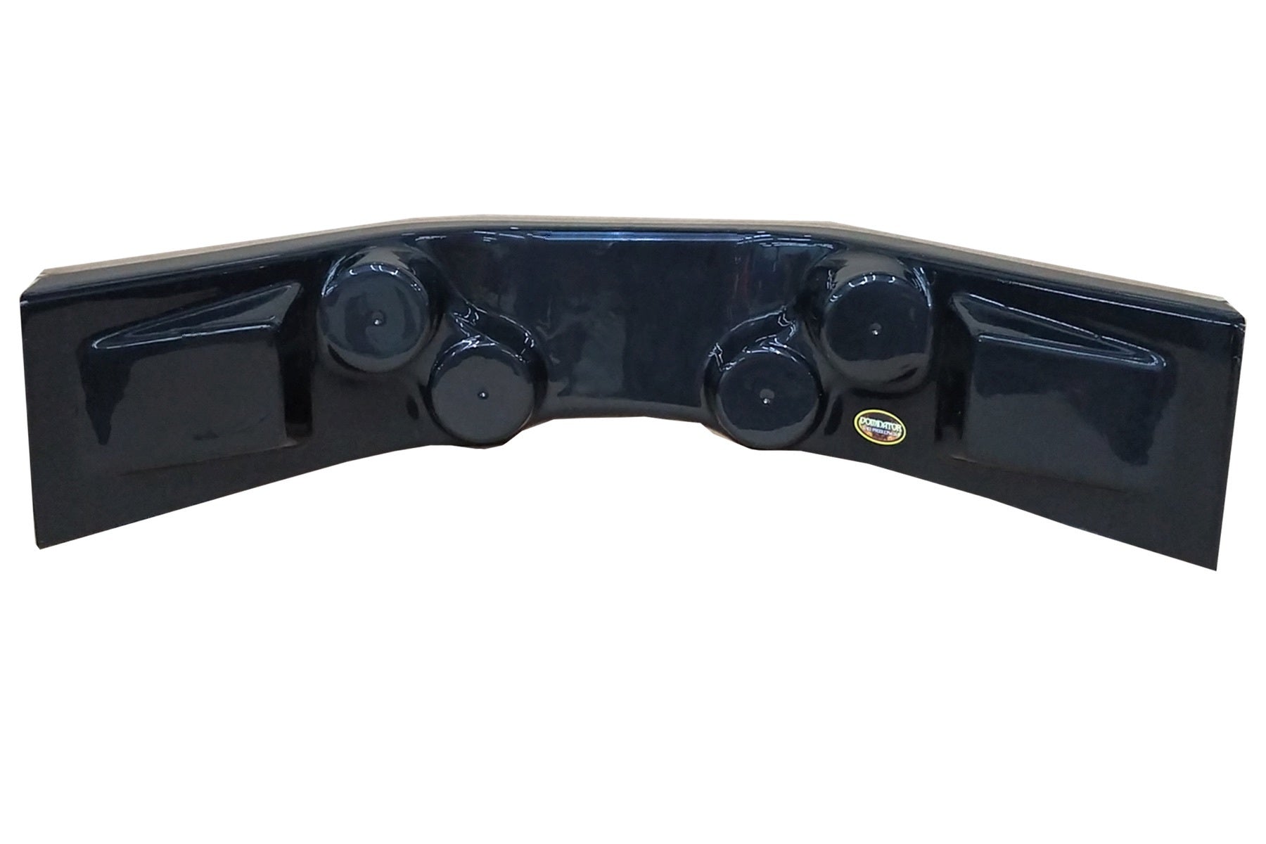 Dominator Race Body Gauge Mounting Panel - Curved - Plastic - Black - Each - DOM-910-BK