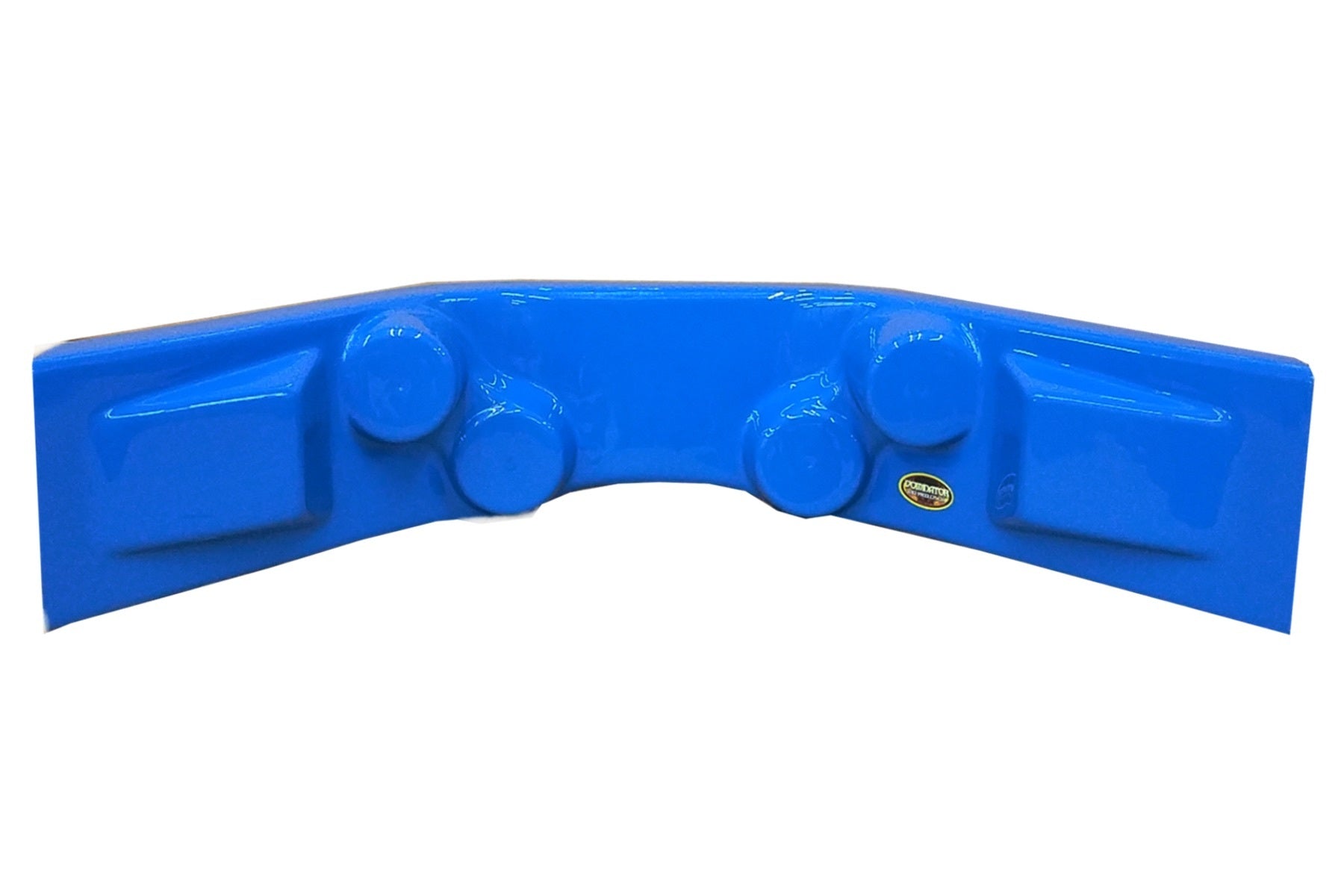 Dominator Race Body Gauge Mounting Panel - Curved - Plastic - Blue - Each - DOM-910-BL