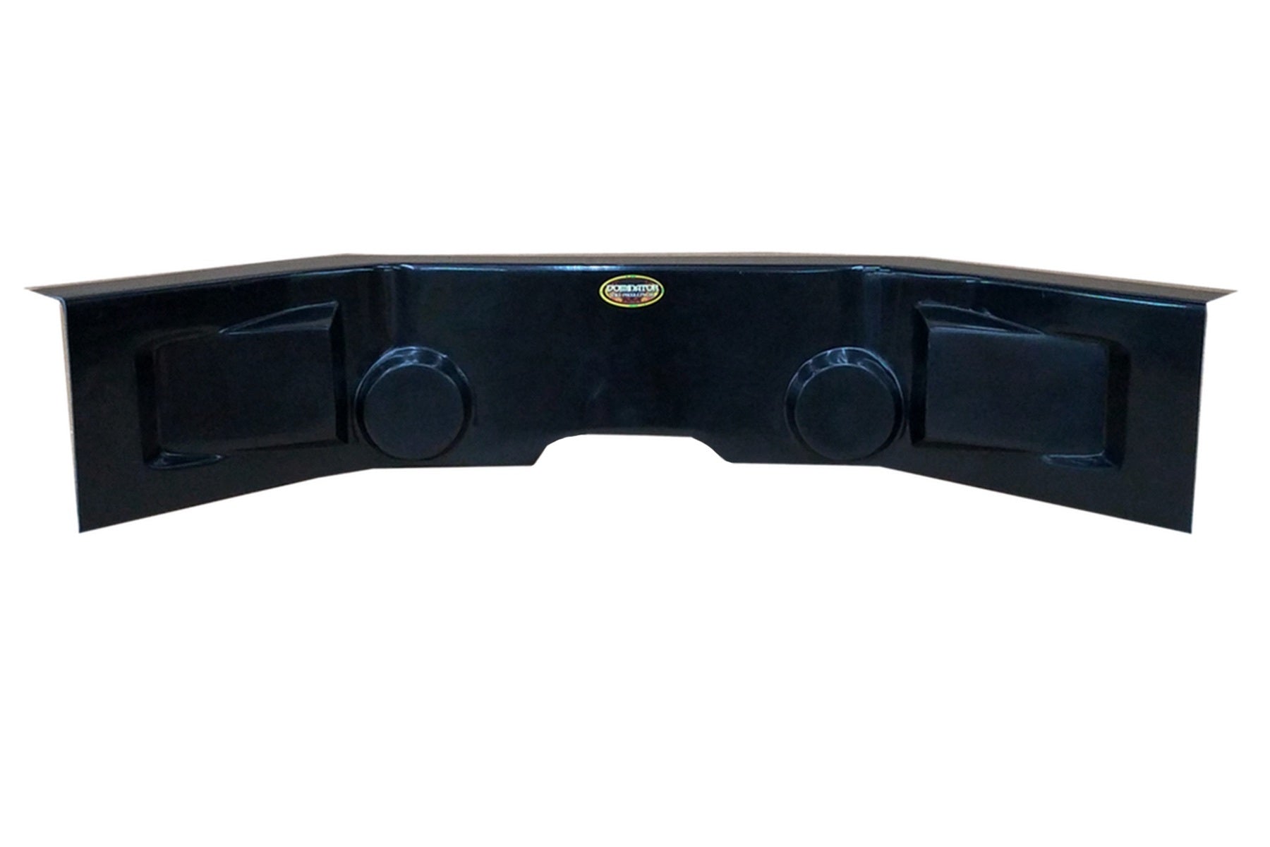 Dominator Race Body Gauge Mounting Panel - Curved - Fiberglass - Black - Each - DOM-911-BK