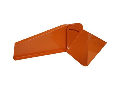 Dominator Race Body Spoiler - 12 x 8 in - Crush Panel - Plastic - Orange - Dirt Late Model - Kit - 921-OR