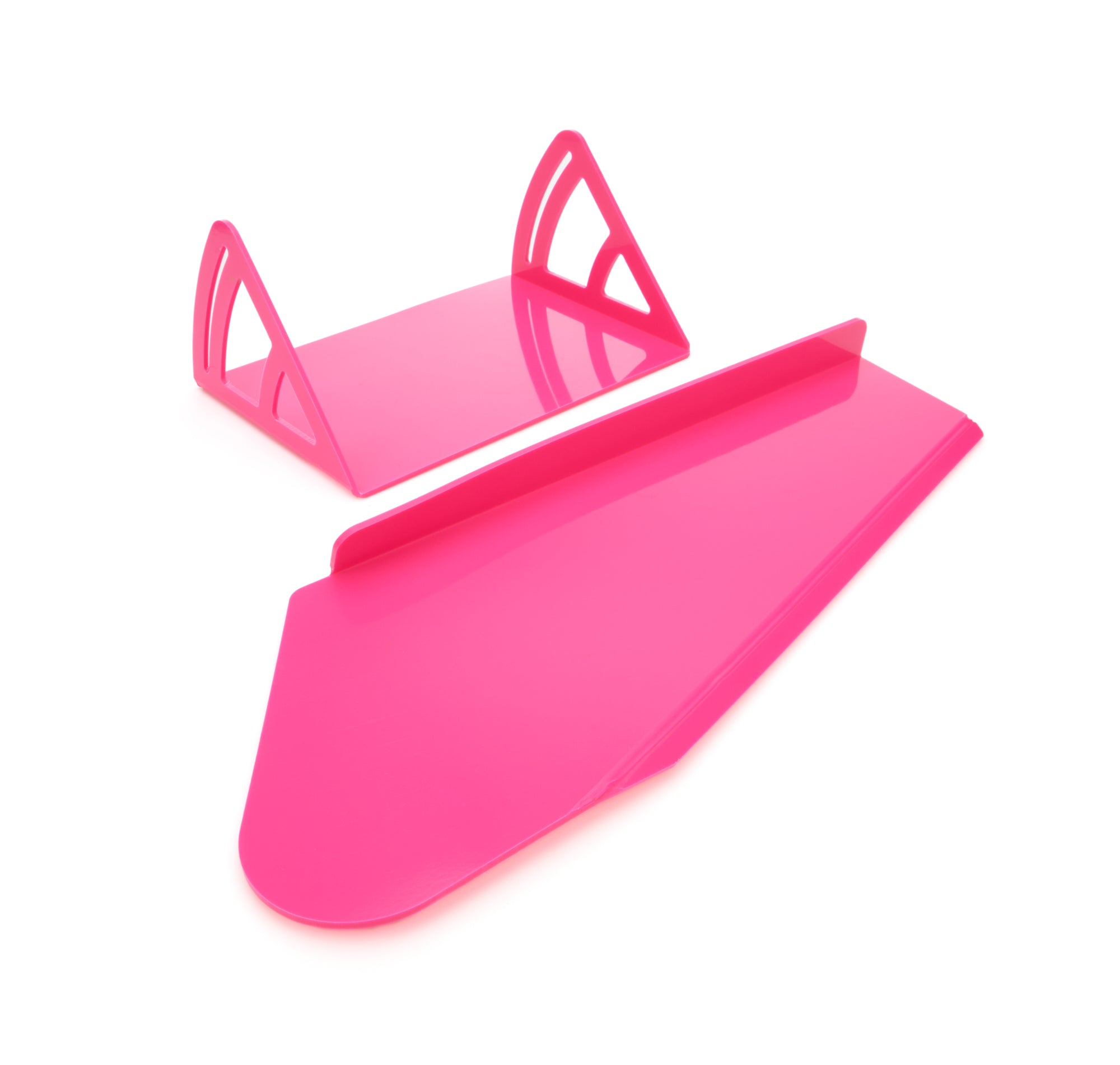 Dominator Race Body Spoiler - 12 x 8 in - Crush Panel - Plastic - Pink - Dirt Late Model - Kit - 921-PK