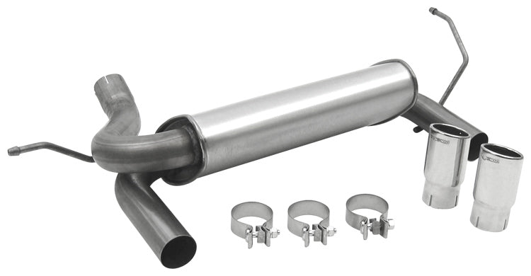 Dynomax 2007-2017 Jeep Wrangler Axle-Back Exhaust Kit - 39510