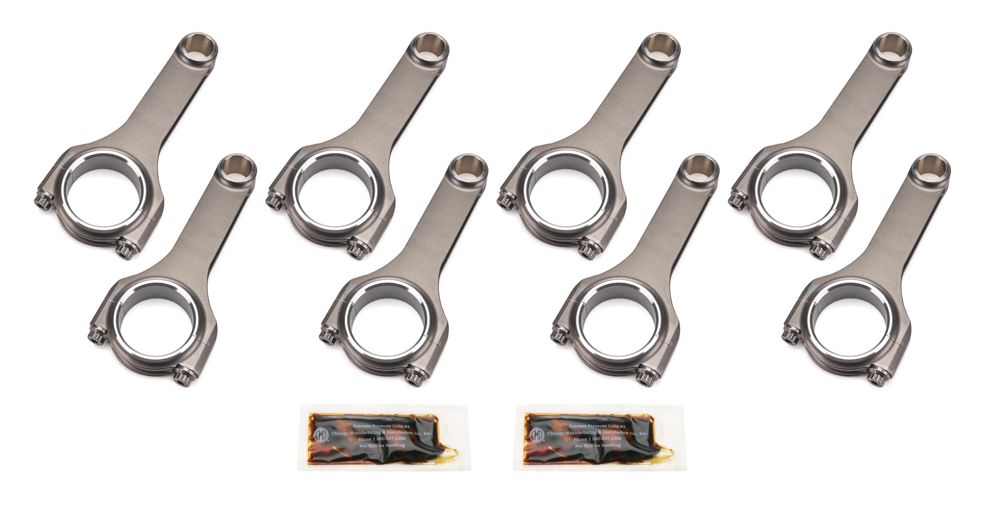 Dyer's Top Rods SBC 5.850 Forged Connecting Rods - 2.000 Pin Dia. - 5850NLSBCSJ7200A