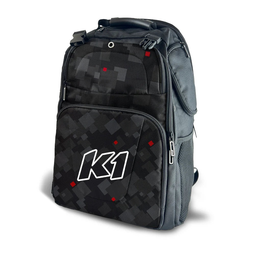 K1 RaceGear Backpack Quest Lifestyle Black Red Grey 33-QUE-NR
