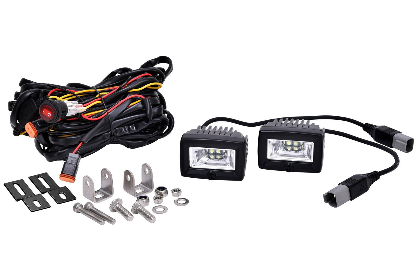KC Hilites C2 LED 2in Backup Area Flood Light Sys 20w (pr) - Bfhb_519