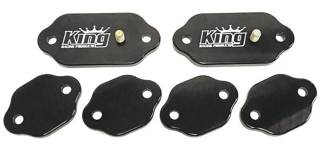 King Racing Products Exhaust Cover Kit Billet Standard Port 2105