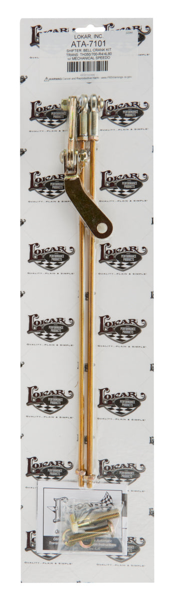 Lokar Bell Crank Kit - GM TH35 0/700-R4/4L60 W/ Mechani Shifter Brackets Cables And Linkages