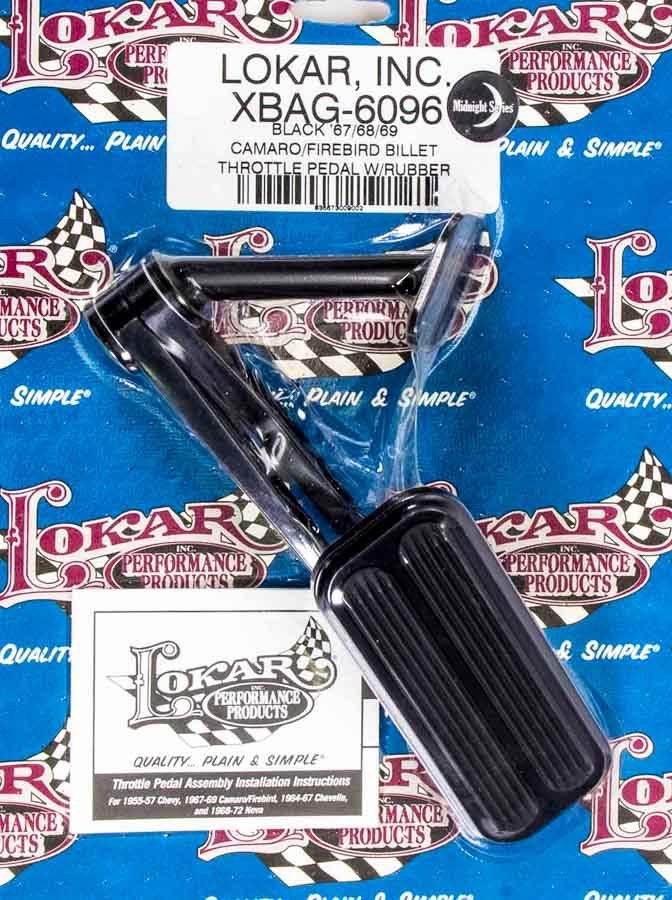 Lokar Black 67-69 Camaro/firebir Billet Throttle Pad Pedal Assemblies And Components