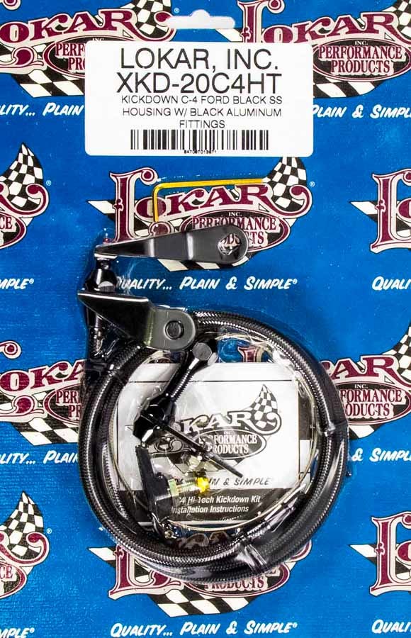 Lokar Black Kickdown Kit Ford C4 Automatic Transmission Kickdowns XKD-20C4HT