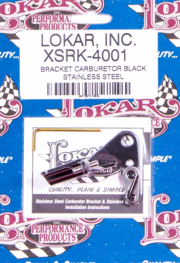 Lokar Black SS Carb Bracket Throttle Brackets XSRK-4001