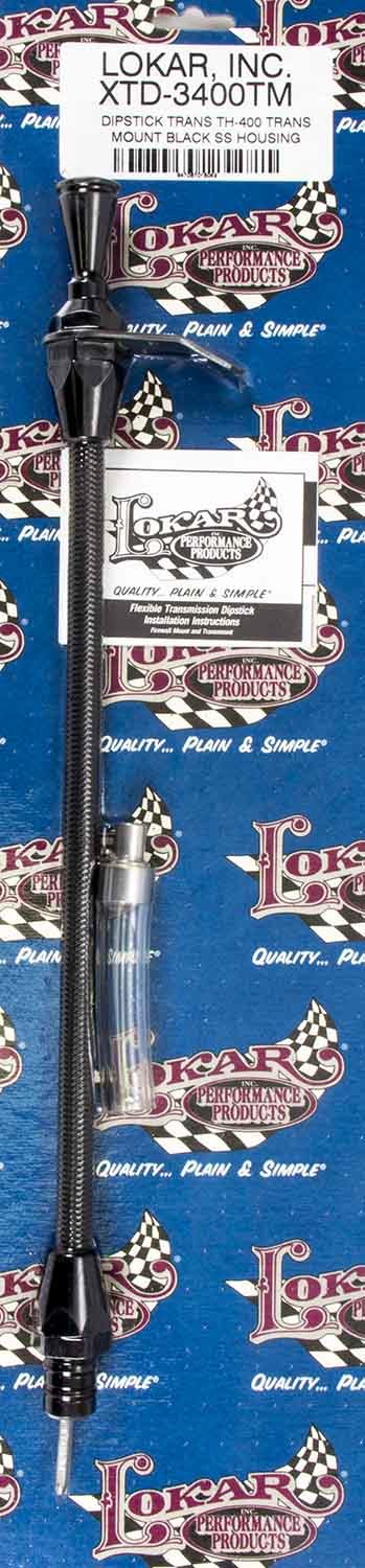 Lokar Black Dipstick GM TH400 Trans - Trans Mount Automatic Transmission Dipsticks
