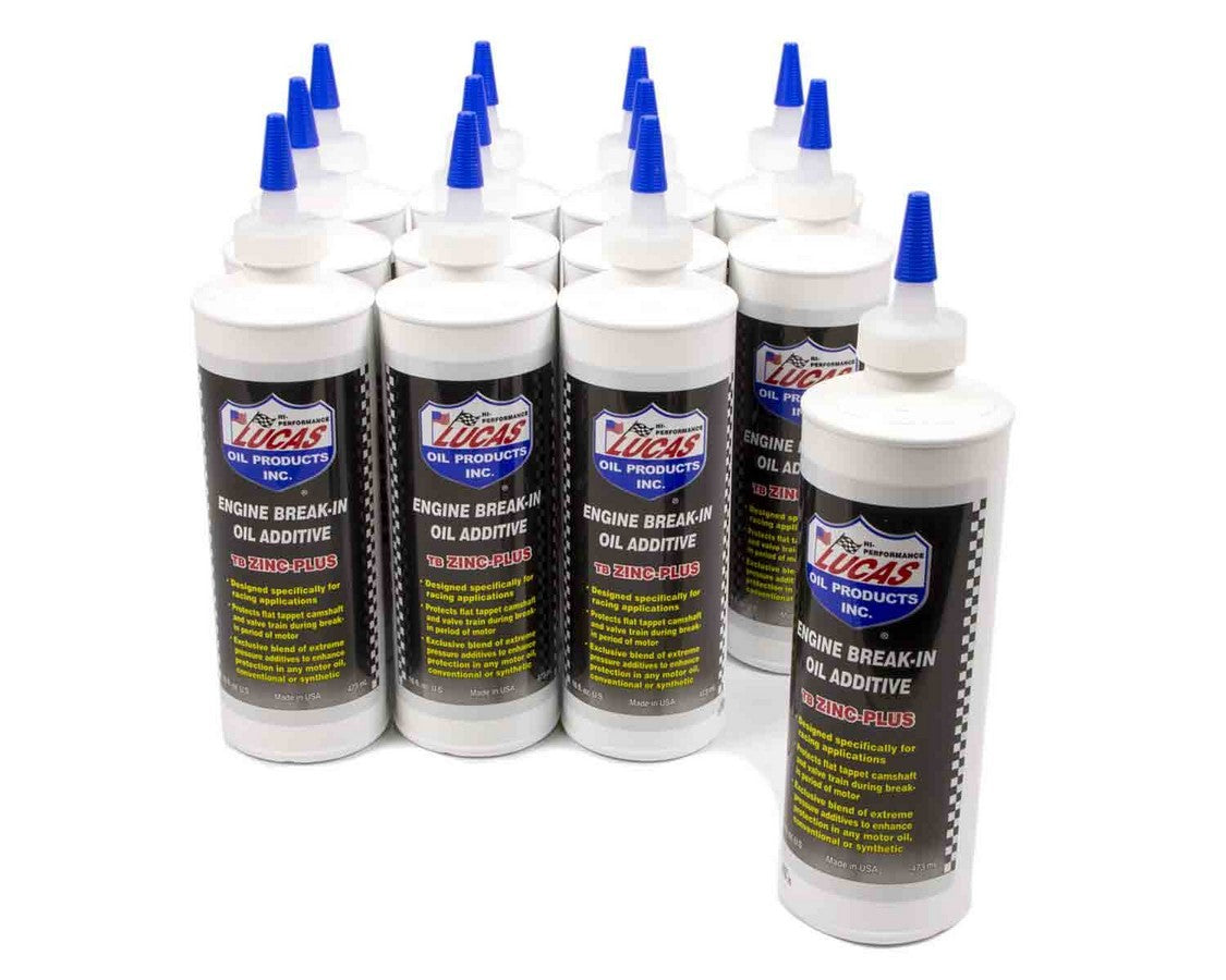 Lucas Oil Break-in Oil Additive 12x16oz W/ Zinc 10063
