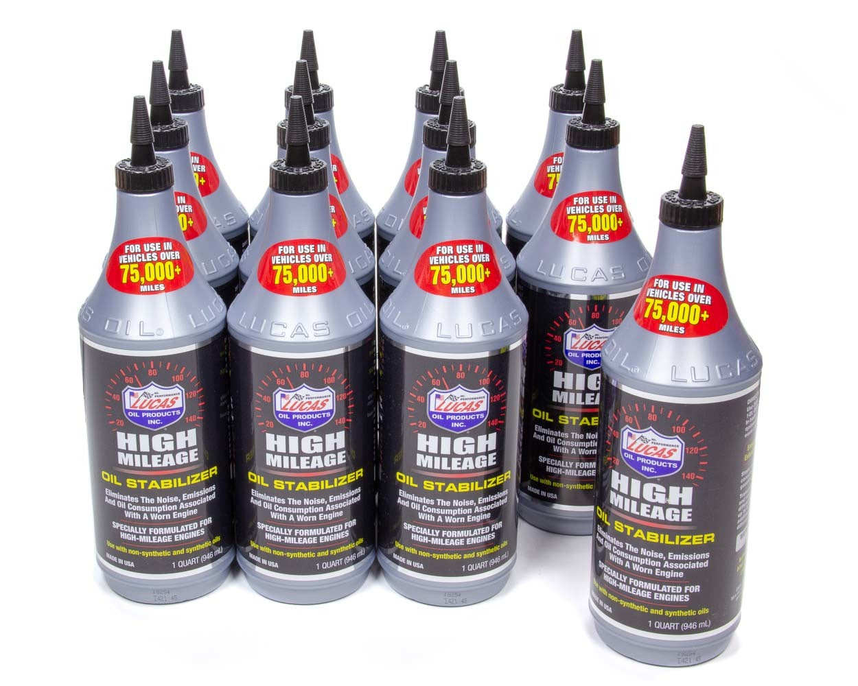 Lucas Oil High Mileage Oil Stabili Zer Case 12 X 1 Qt. 10118