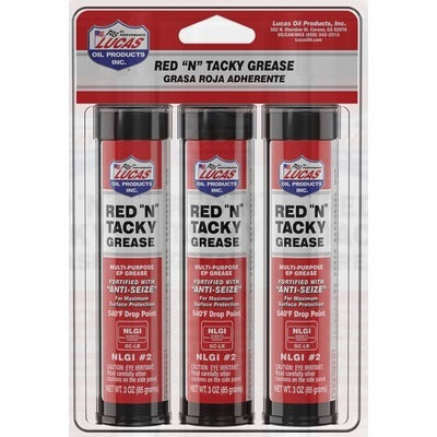 Lucas Oil Red N Tacky Grease Case 10 X (3x3oz) 10318