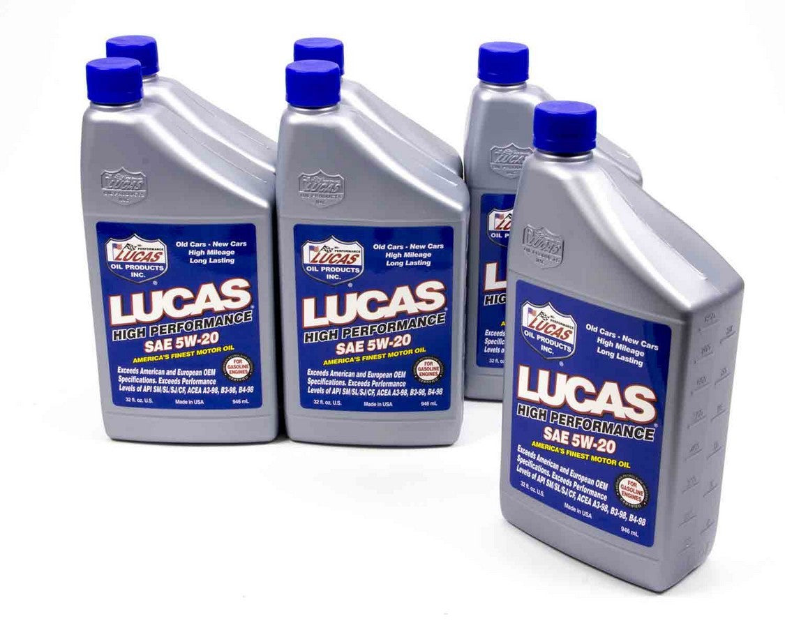 Lucas Oil SAE 5w20 Motor Oil 6x1 Quart 10516