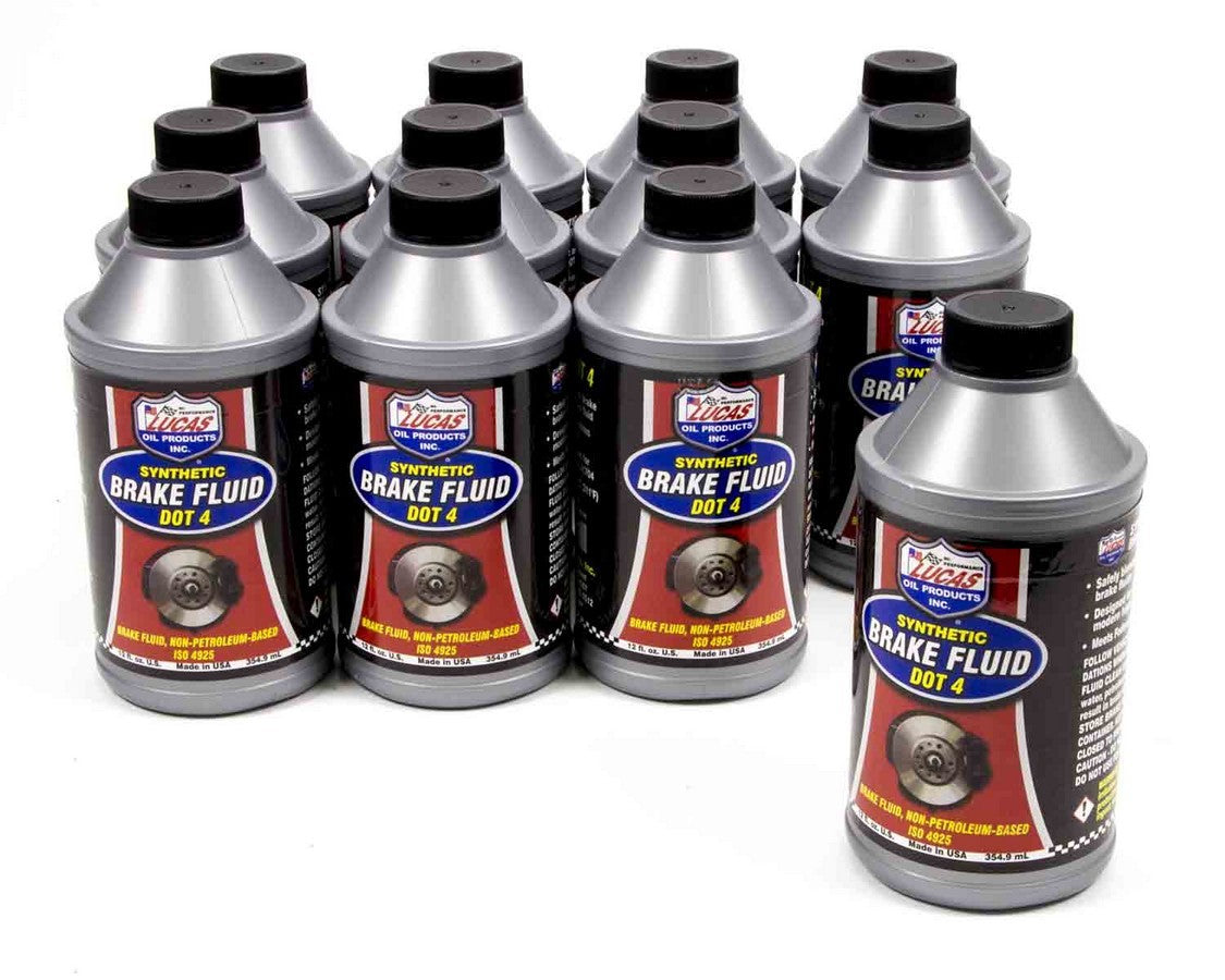 Lucas Oil Brake Fluid DOT 4 Case 12x12oz 10827