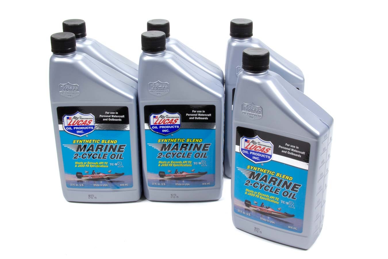 Lucas Oil Marine Oil 2 Cycle Case 6 X 1 Qt. Synthetic Blen 10860