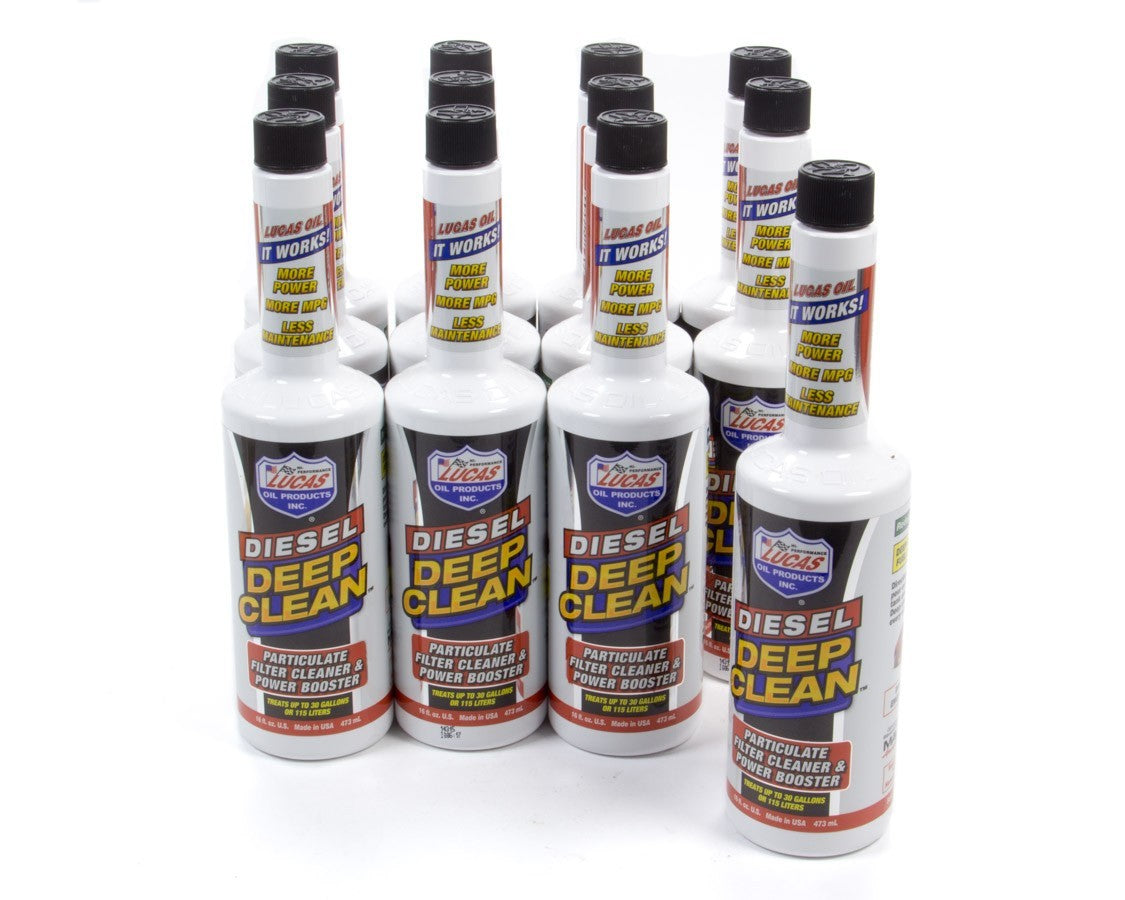 Lucas Oil Diesel Deep Clean Fuel Additive Case 12x16oz. 10872
