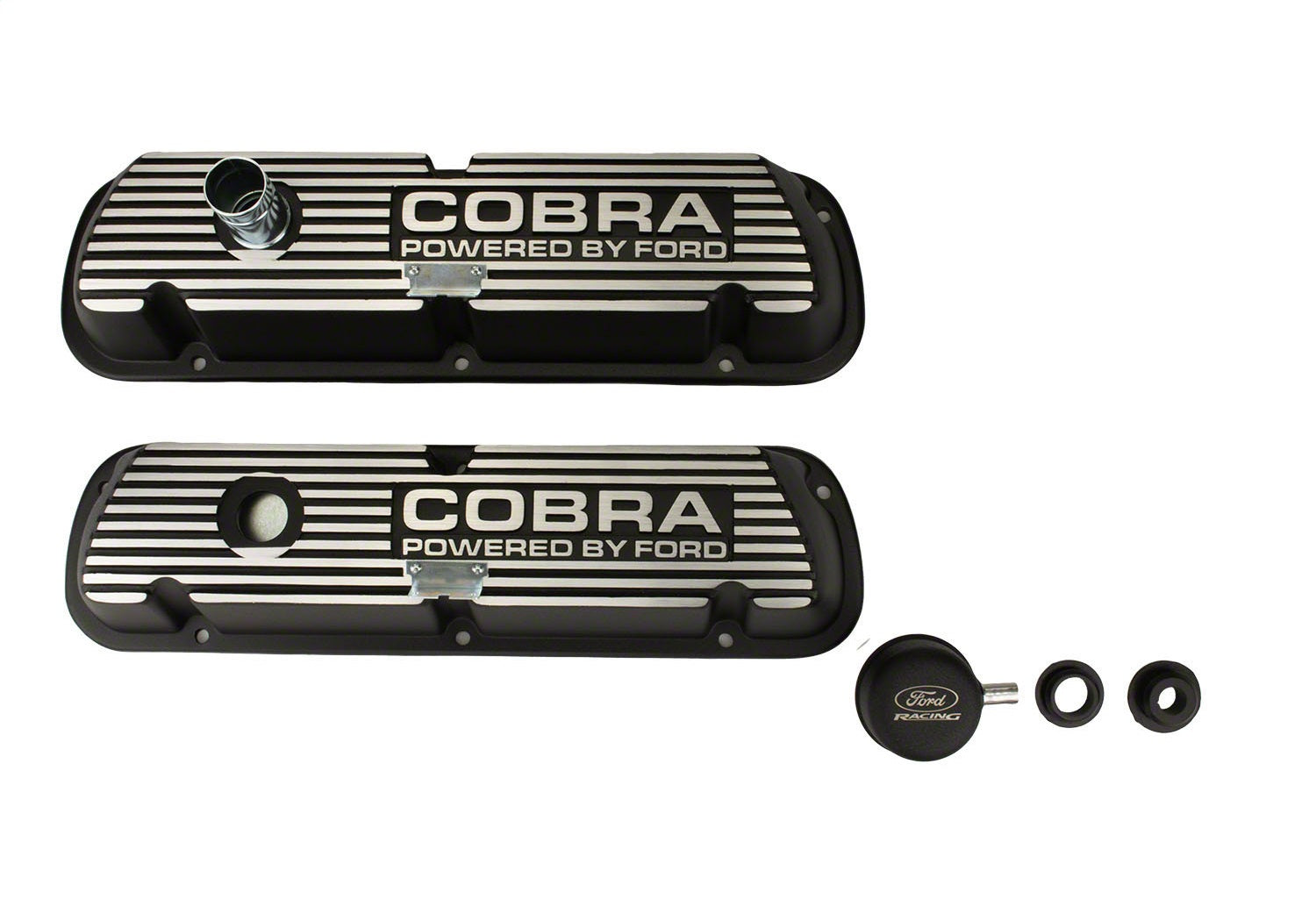 Ford Performance Black Satin Valve Covers - M-6582-A