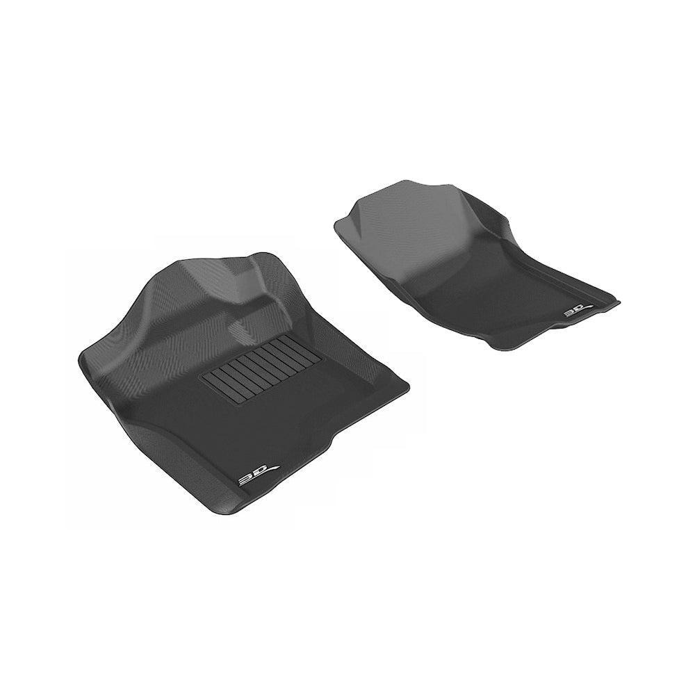 3D MAXpider Kagu Floor Liner L1CH05611509 for 2014-2018 GM Full-Size Regular Cab Trucks, Front Row, Black