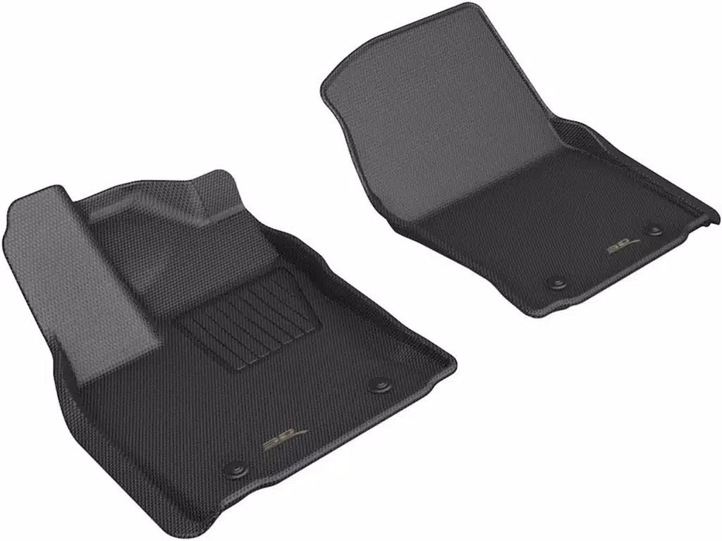 3D MAXpider Kagu Front Floor Liners L1TY28811509 for 2022-2025 Toyota Full-Size Truck CrewMax Cab, Black