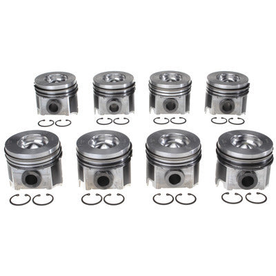Clevite77 Piston Set Withrings Ford 6.0L Diesel 8Pk Pistons 2243503WR020