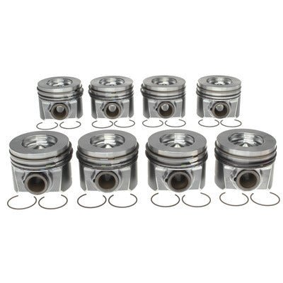 Clevite77 Piston Set Withrings Ford 6.4L Diesel 8Pk Pistons 2243666WR