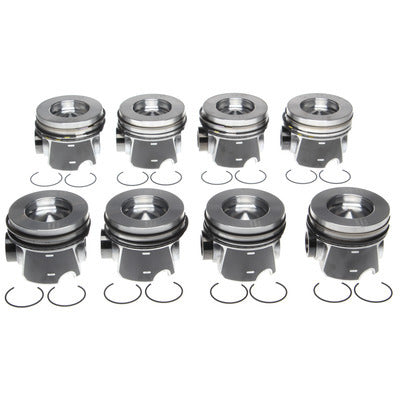 Clevite77 Piston Set Withrings Ford 6.4L Diesel 8Pk Pistons 2243666WR075MM
