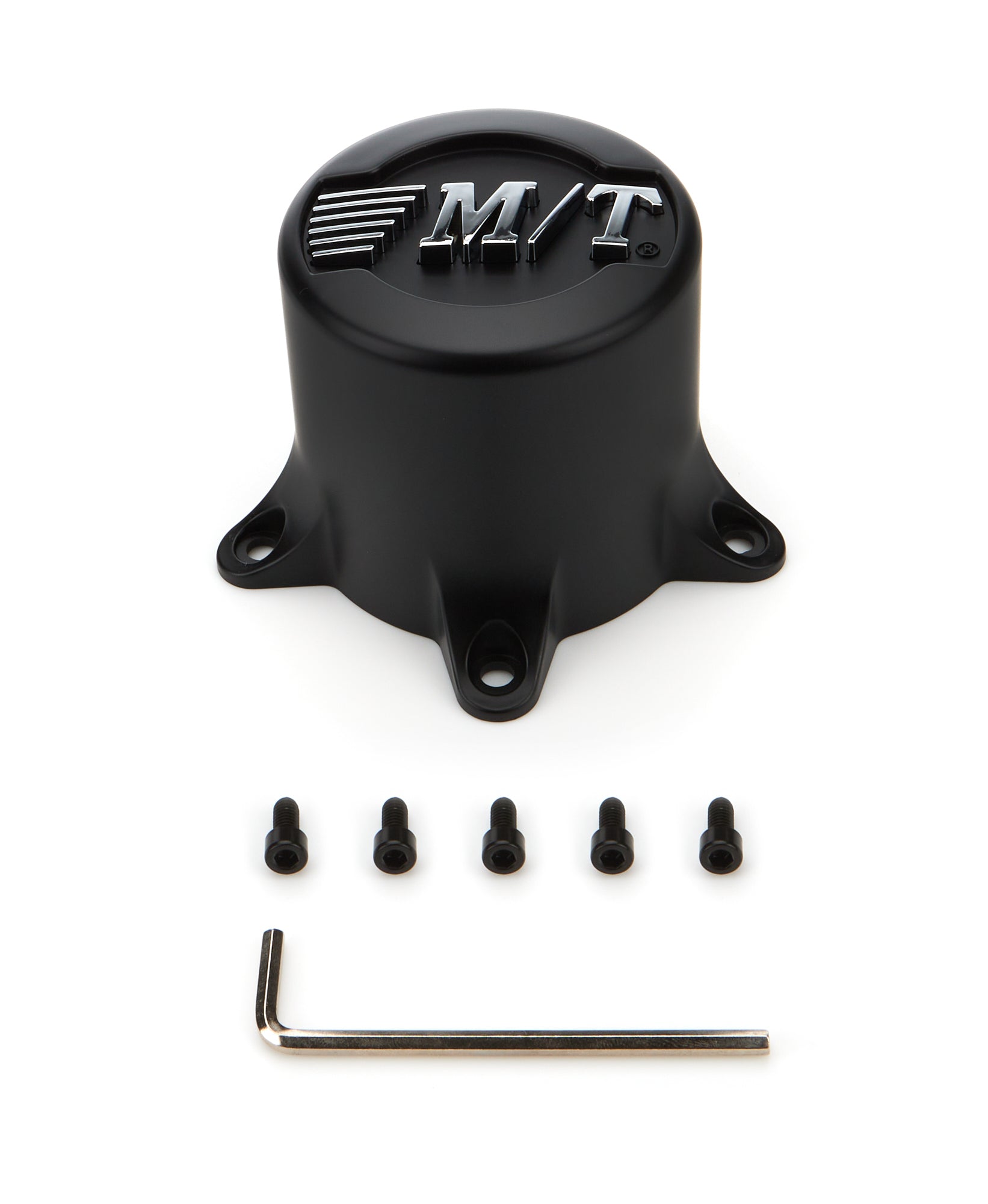 Mickey Thompson Wheel Center Cap - 3.346 in OD - Closed End - Bolt - on - Plastic - Satin Black Paint - Classic III - each 250358