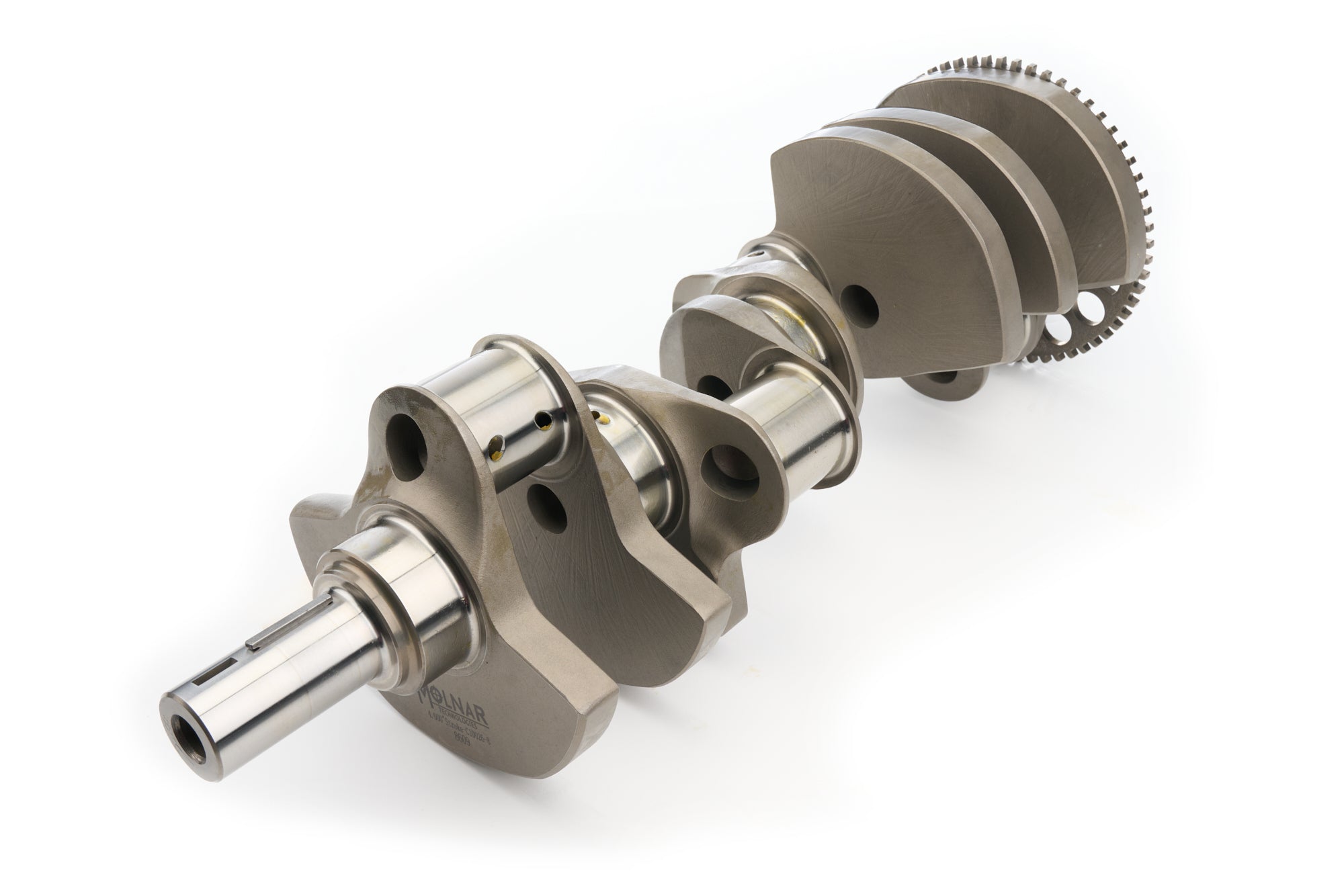 Molnar Technologies Crankshaft - 4.000 in Stroke - Internal Balance - 58X Reluctor Wheel - Forged Steel - 1 - Piece Seal - GM LS - Ser 346-4000LB6F-58
