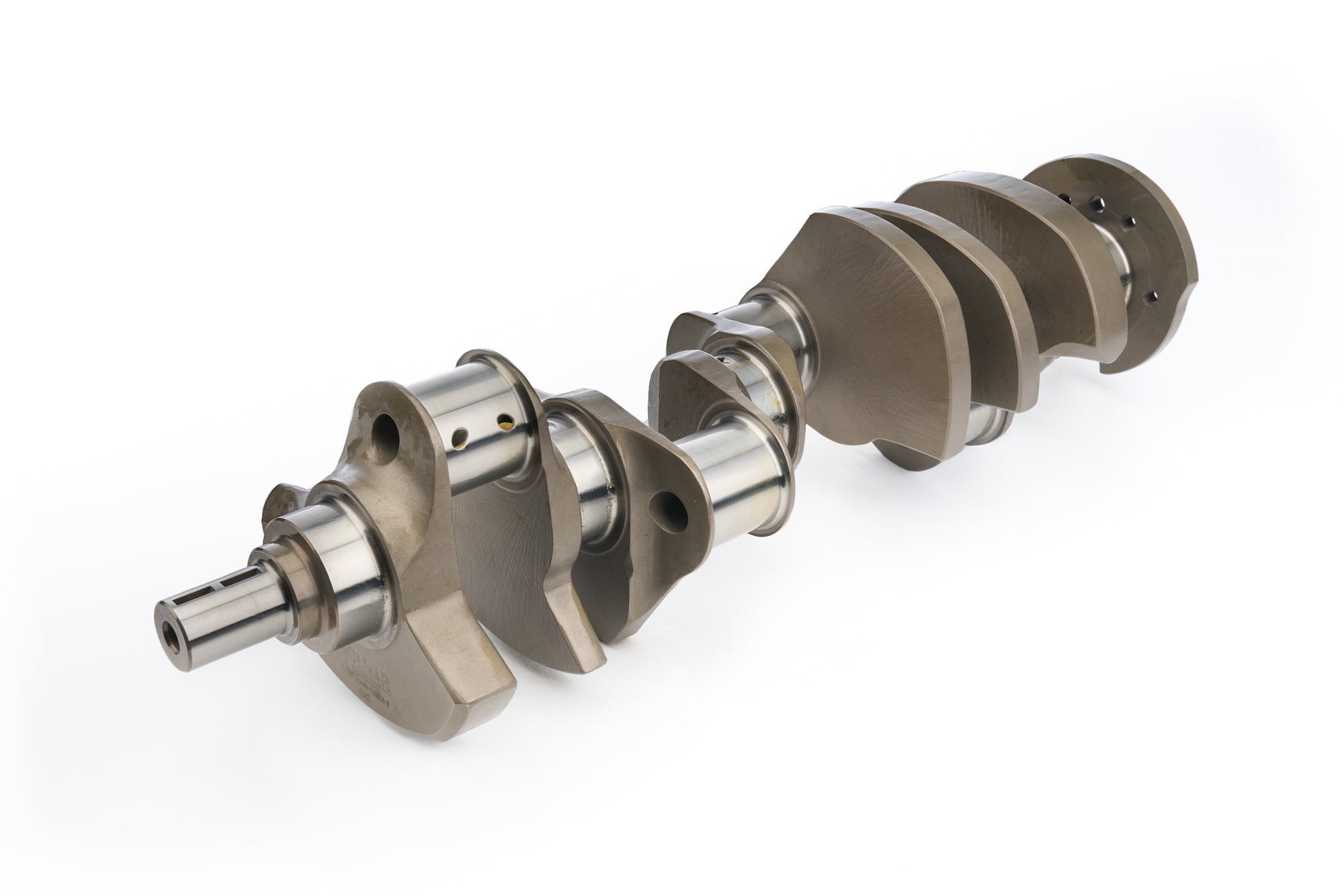 Molnar Technologies Crankshaft - 3.750 in Stroke - Internal Balance - Forged Steel - 2 - Piece Seal - 350 Mains - Small Block Chevy 350-3750BB6F-57