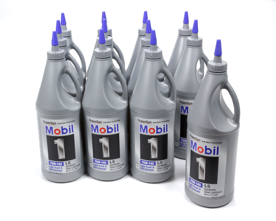 Mobil 1 Gear Oil - 75W140 - Limited Slip Additive - Synthetic - 1 Qt Bottle - set of 12 102490