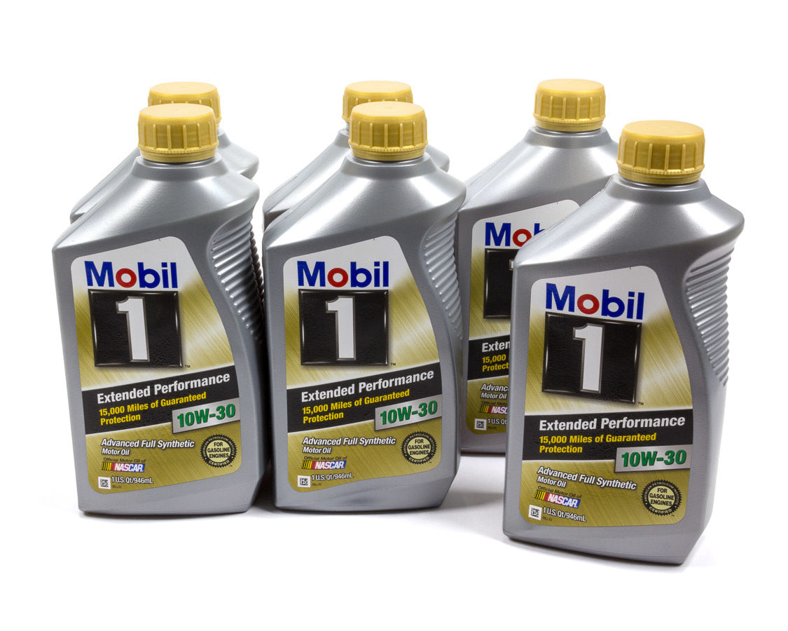 Mobil 1 Motor Oil - Extended Performance - 10W30 - Synthetic - 1 Qt Bottle - set of 6 102990