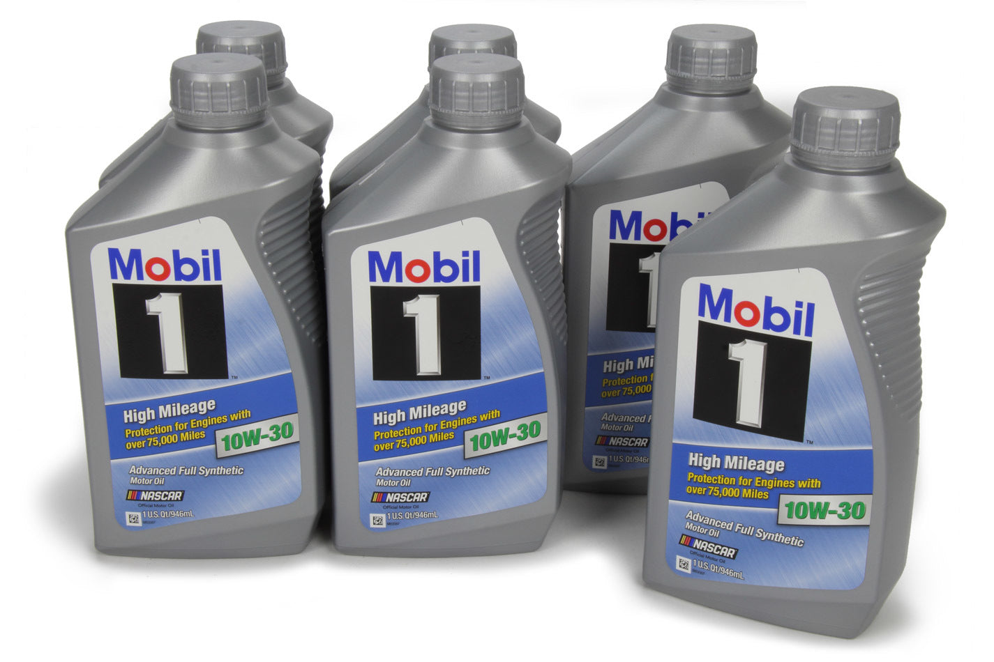 Mobil 1 Motor Oil - High Mileage - 10W30 - Synthetic - 1 Qt Bottle - set of 6 103535