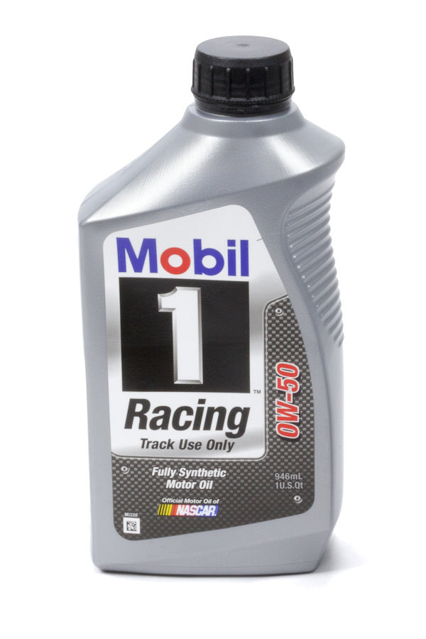 Mobil 1 Motor Oil - Racing - 0W50 - Synthetic - 1 Qt Bottle - each MOB104145-1