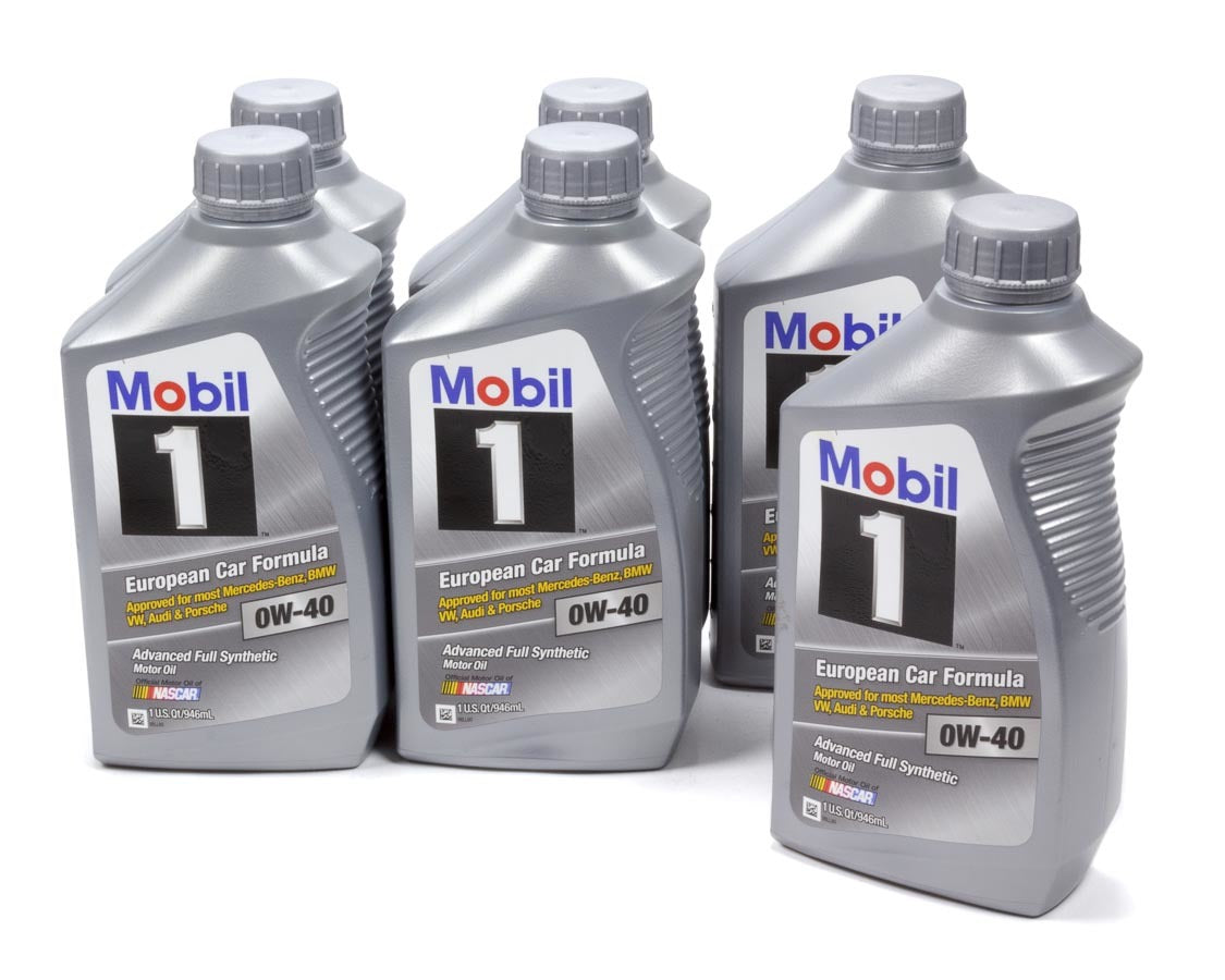 Mobil 1 Motor Oil - 0W40 - Synthetic - 1 Qt Bottle - set of 6 112628