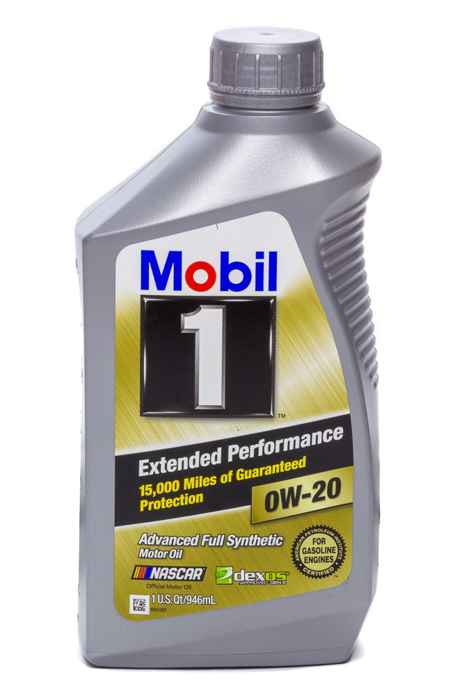 Mobil 1 Motor Oil - Extended Performance - 0W20 - Synthetic - 1 Qt Bottle - each MOB120926-1