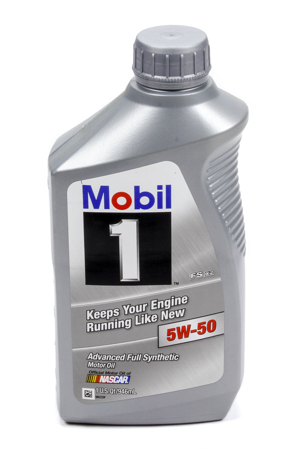 Mobil 1 Motor Oil - 5W50 - Synthetic - 1 Qt Bottle - each MOB122075-1