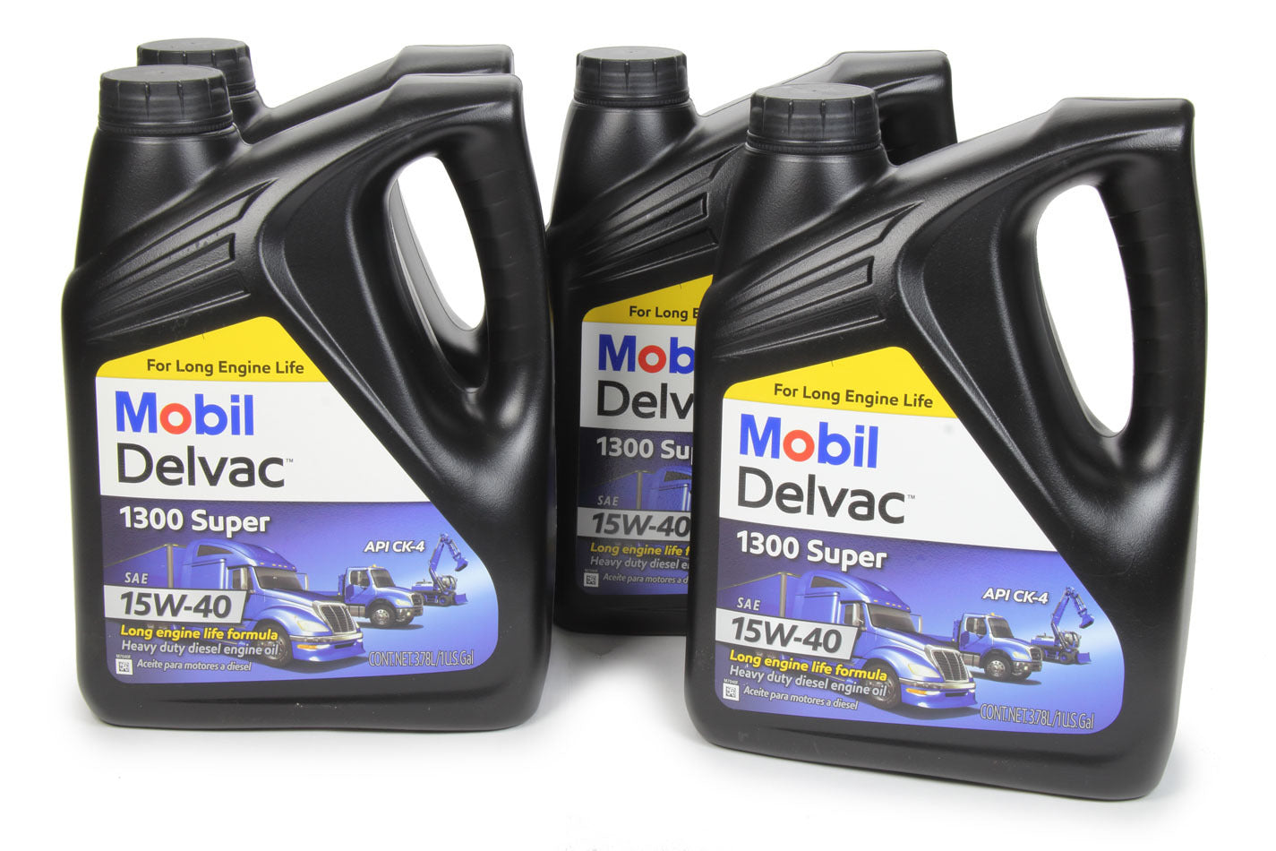 Mobil 1 Motor Oil - Delvac 1300 Super - Diesel - 15W40 - Synthetic - 1 Gal Jug - set of 4 122492