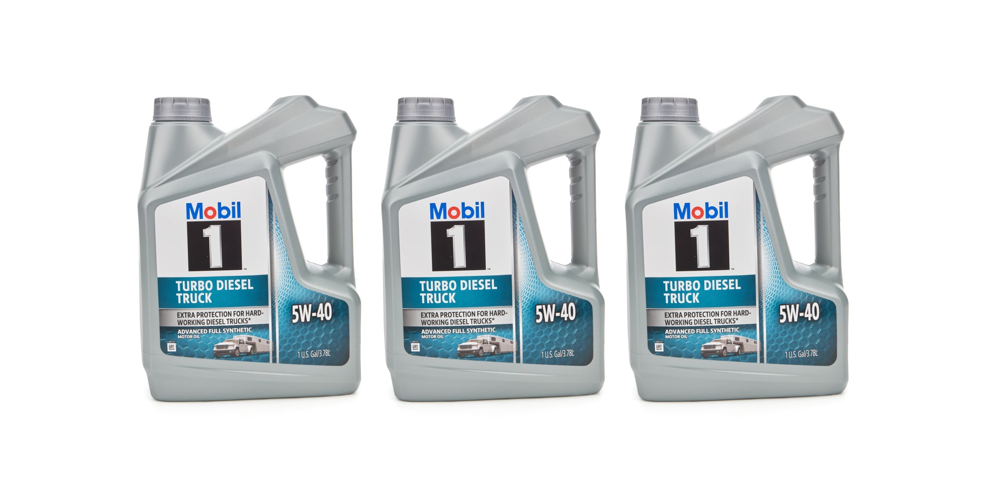 Mobil 1 Motor Oil - Turbo Diesel Truck - 5W40 - Synthetic - 1 Gal Jug - set of 3 127097