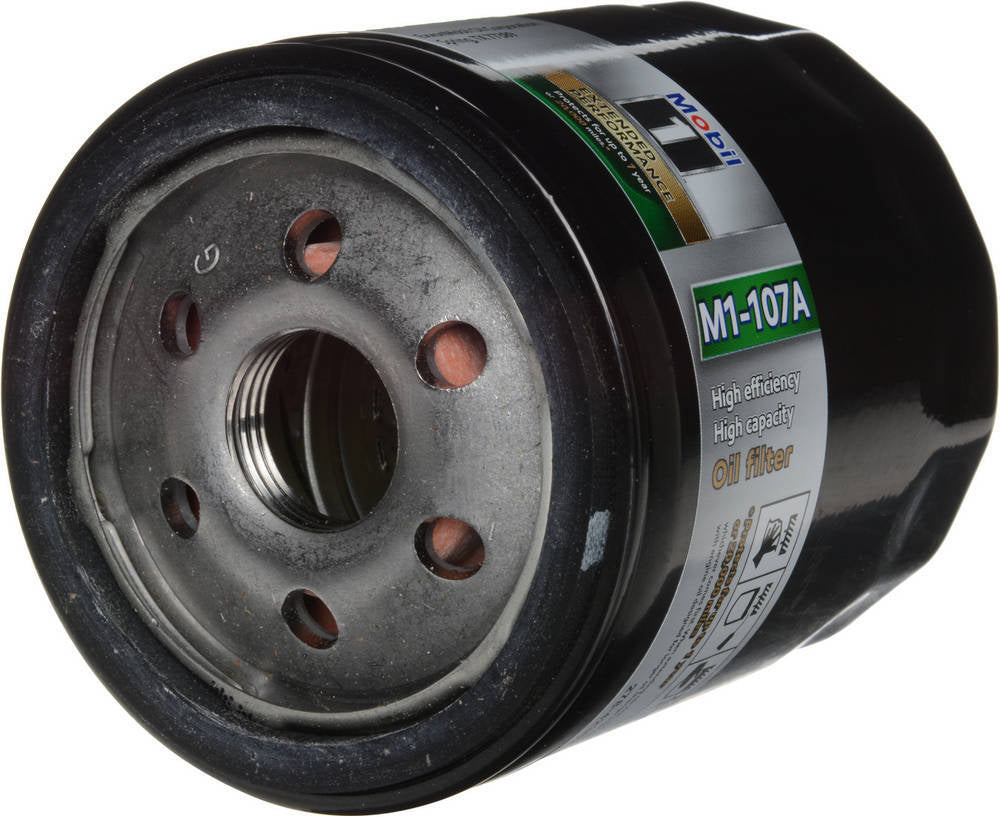 Mobil 1 Oil Filter - Extended Performance - Canister - Screw - on - 3.4 in Tall - 13/16 - 16 in Thread - Steel - Black Paint - Various Applica M1-107A