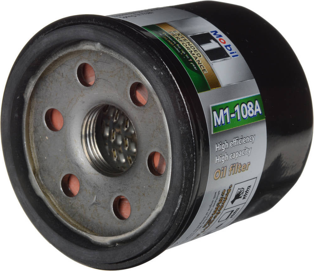 Mobil 1 Oil Filter - Canister - Screw - on - 20 Mm X 1.50 Thread - Steel - Black Paint - Various Applications - each M1-108A