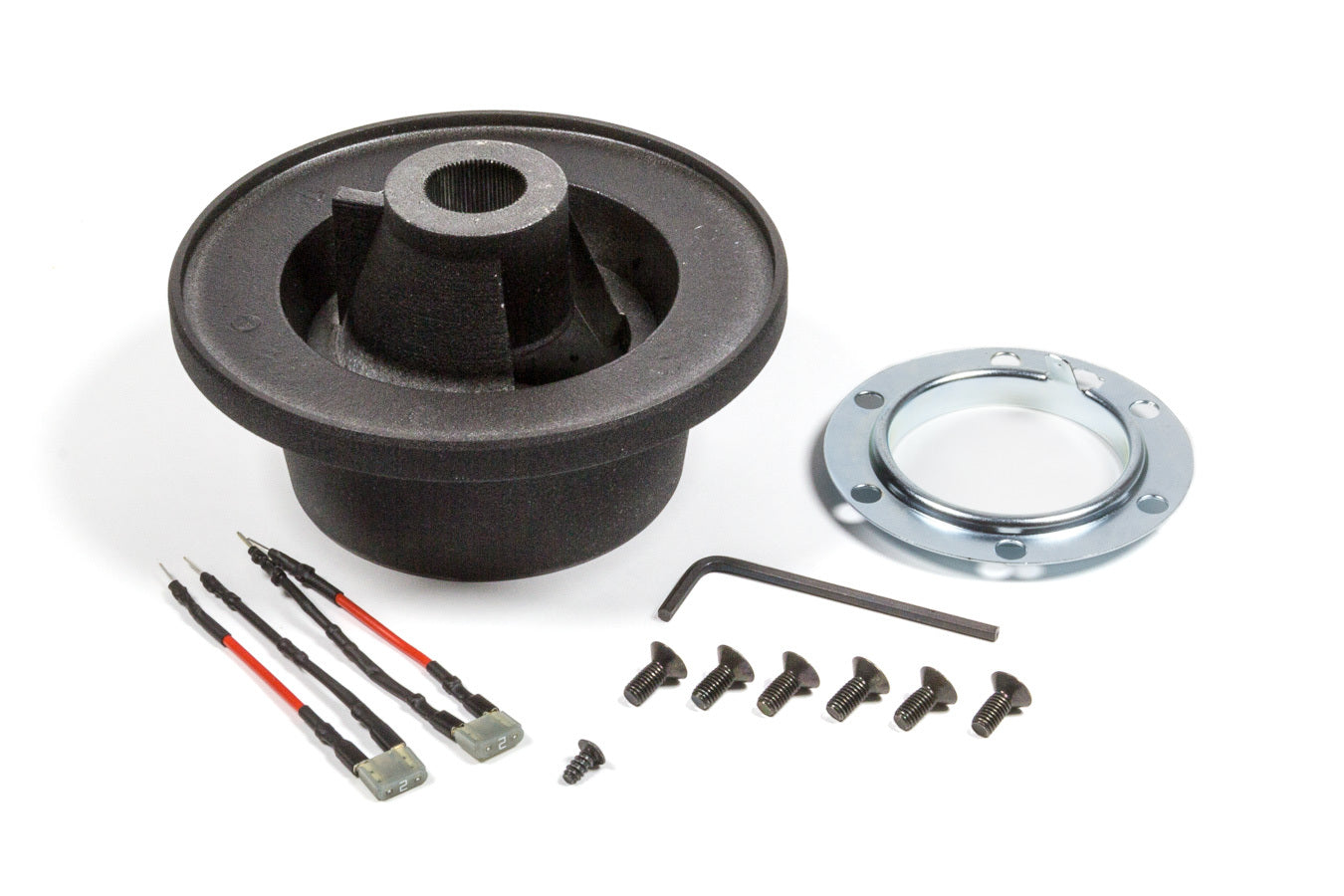 MOMO Tuning & Safety Steering Wheel Adapter - Momo Wheel to OE Column - Hardware / Hub - Aluminum - Matte Black Trim - BMW 3 Series E90 - kit 2013