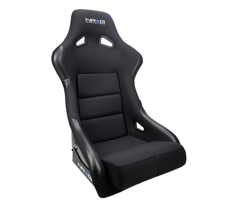 NRG Innovations FRP-301 Seat FRP Large Black Cloth Race Bolsters
