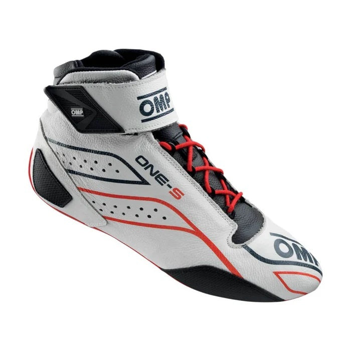 OMP Racing INC IC0-0822-A03-020-42 ONE-S SHOES FIA 8856-201 8 SFI WHITE Sz. 42