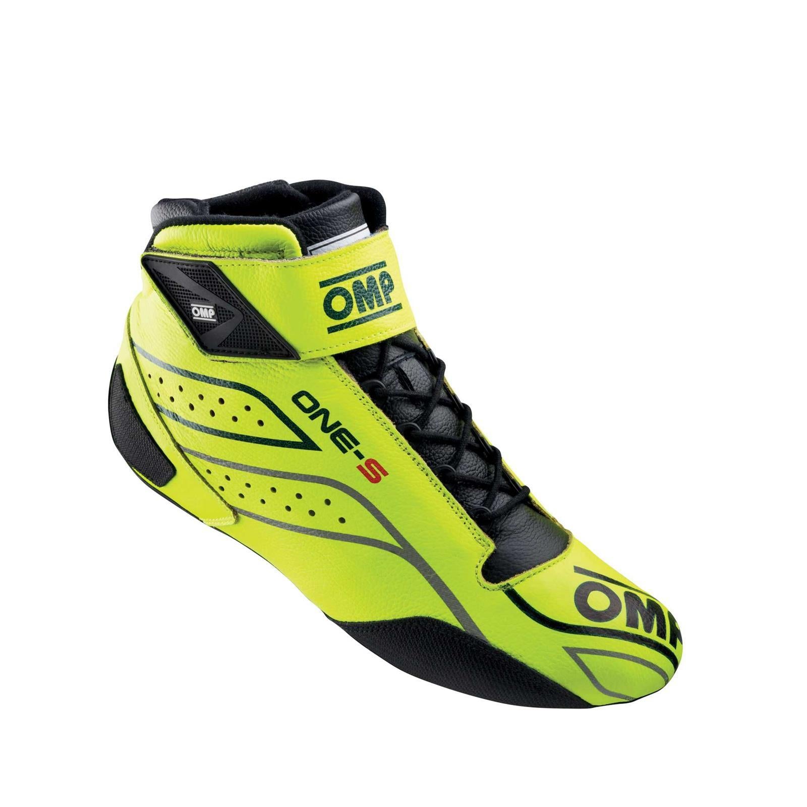 OMP Racing INC IC0-0822-A03-099-44 ONE-S SHOES FIA 8856-201 8 SFI FLUO YELLOW Sz. 44