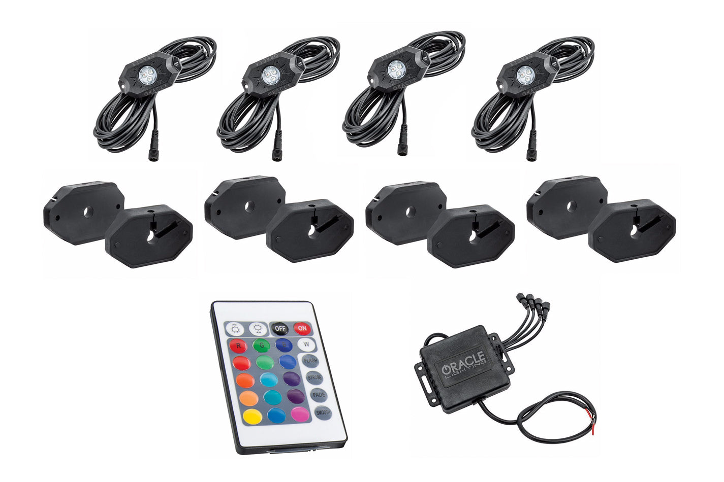 Oracle Lighting 5818-333 LED Bluetooth + RF Color Shift Underbody Rock Kit