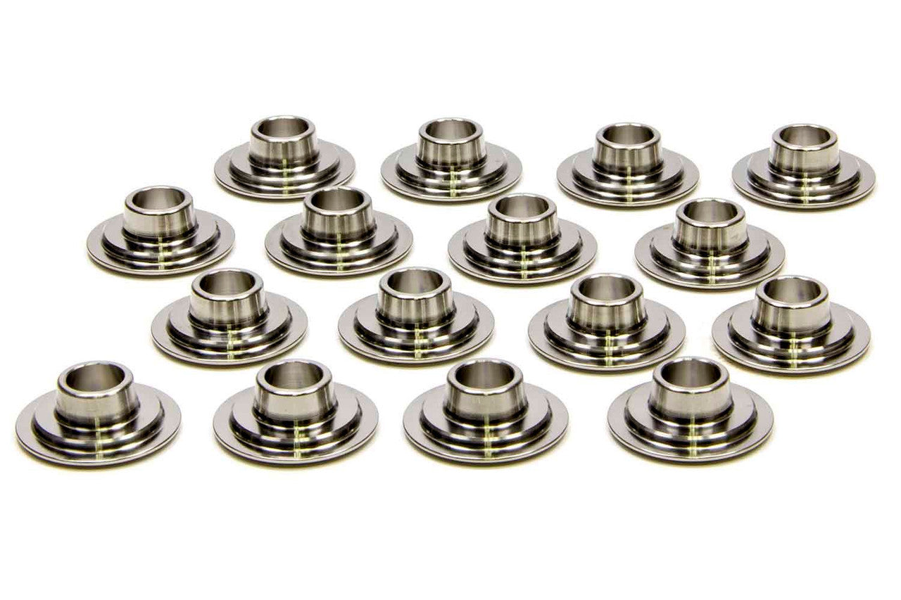 PAC Racing Springs PAC-R541-16 500 Series Titanium Valve Spring Retainers, 8-Degree, Dual Spring, Set of 16