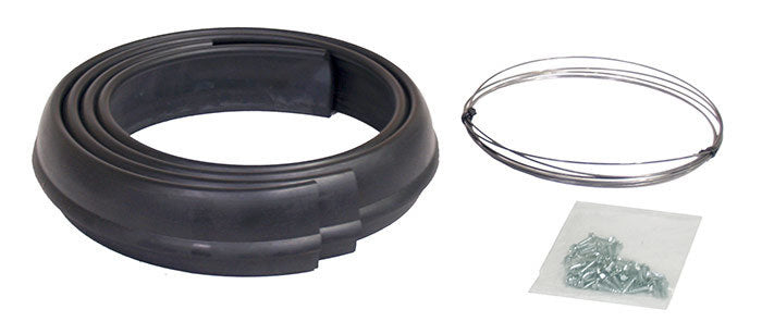 Pacer Performance Flexy Flares Fender Flares, Part 52-191, 2.5 in Wide, 58 in Long, Black Rubber, Pair